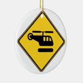 Waarschuwingshefschroefvliegtuigen Keramisch Ornament (Rechts)