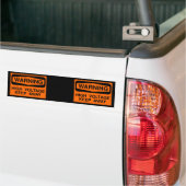 waarschuwingshoogspanning bumpersticker (Op Truck)