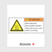 Waarschuwingsknipperetiket Sticker (Vel)