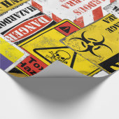 Waarschuwingsknipperpapier Cadeaupapier (Hoek)