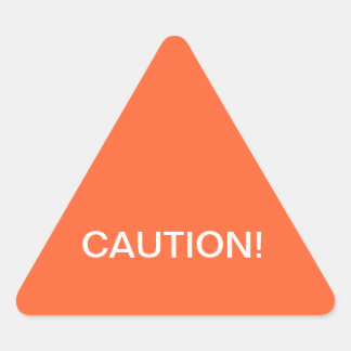 WAARSCHUWINGSLABEL DRIEHOEK STICKER