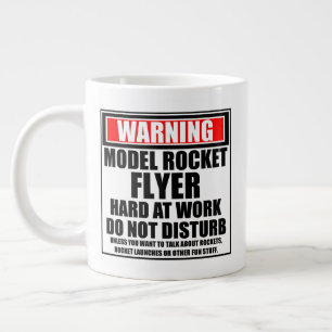 Waarschuwingsmodel Rocket Flyer hard op het werk Extra Grote Beker