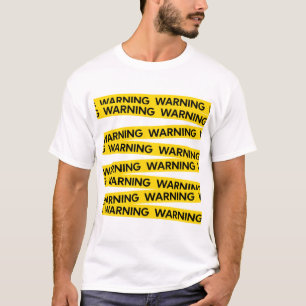 Waarschuwingsontwerp T-shirt