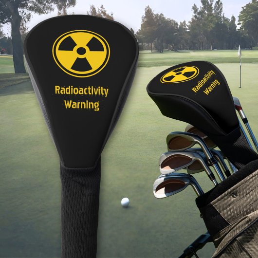 Waarschuwingsradioactiviteit Golfheadcover