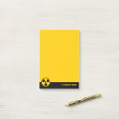 Waarschuwingsradioactiviteit Post-it® Notes (Op bureau)