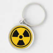 Waarschuwingsradioactiviteit Sleutelhanger (Voorkant)