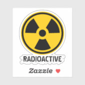 Waarschuwingsradioactiviteit Sticker (Vel)