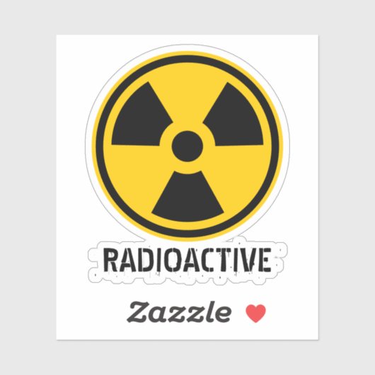 Waarschuwingsradioactiviteit Sticker (Vel)