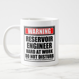 Waarschuwingsreservoir, technicus, hard op het wer extra grote beker