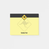 Waarschuwingssignaal voor kangoeroe post-it® notes (Voorkant)
