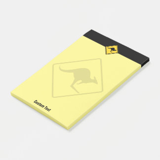 Waarschuwingssignaal voor kangoeroe post-it® notes