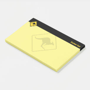 Waarschuwingssignaal voor kangoeroe post-it® notes