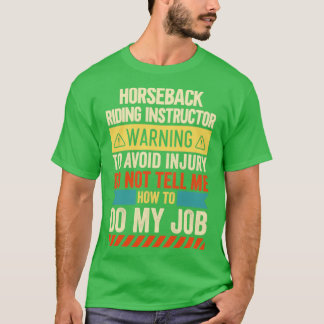 Waarschuwingssignaal voor ruitvormingsinstructies t-shirt