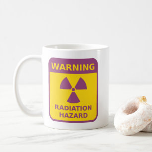 Waarschuwingssignaal voor straling koffiemok