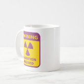 Waarschuwingssignaal voor straling koffiemok (Voorkant links)