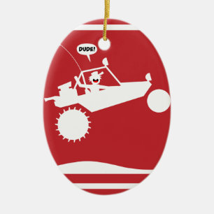 Waarschuwingssignalen voor ZAND-SPOORWEGLUCHT Keramisch Ornament