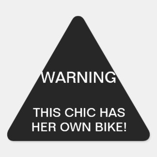 WAARSCHUWINGSSTICKER DRIEHOEK STICKER
