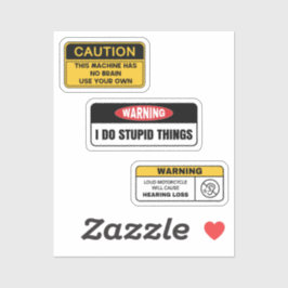 Waarschuwingssticker II Sticker