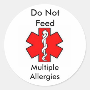 Waarschuwingsstickers Ronde Sticker