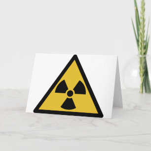 Waarschuwingssymbool voor straling (radioactief ge kaart