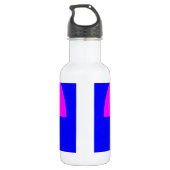 Waarschuwingssymbool voor straling waterfles (Achterkant)