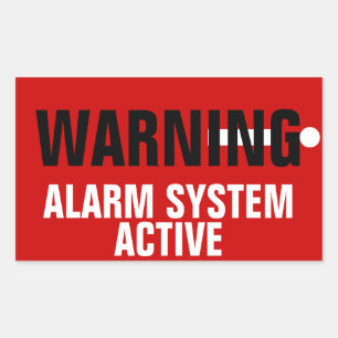 Waarschuwingssysteem Actieve Stickers