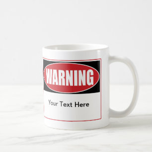 waarschuwingsteken koffiemok