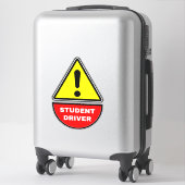 (waarschuwingsteken) Studentenchauffeur Sticker (Koffer)