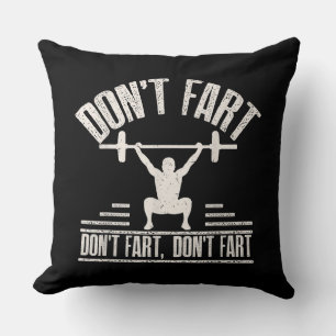 Waarvan Fart Funny Ness Gym Workout Weights Squat Kussen