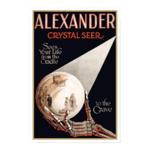 Waarzeggerij door Alexander, 1910. Antieke Magie