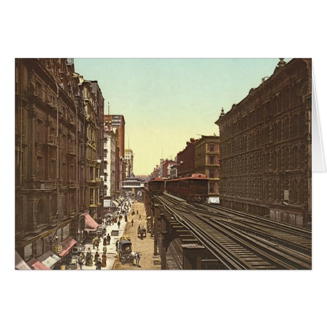 Wabash Avenue Chicago 1900 (Voorkant Horizontaal)