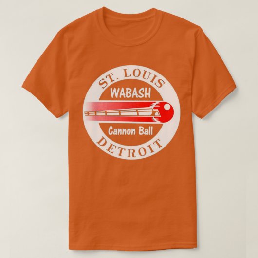 Wabash Railroad 2 T-shirt (Design voorkant)
