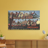 Wabash River - Grote lettertjes Canvas Afdruk (Insitu (Woonkamer))