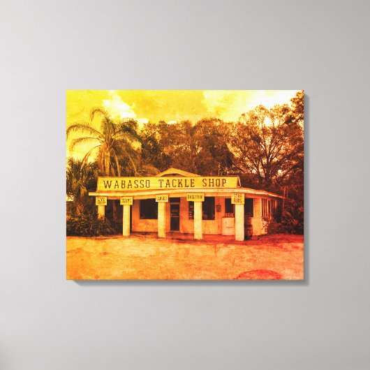 Wabasso Tackle Shop Canvas Afdruk (Voorkant)