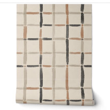 Wabi Grid Organic Modern Peel and Stick Wallpaper