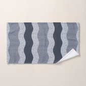 Wabi Sabi Abstracte rivier, Navy Blue, slate Bad Handdoek (Handdoek)