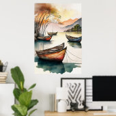 Wabi-Sabi Art Poster (Thuiskantoor)