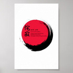 Wabi-Sabi-definitie Poster