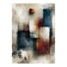 Wabi-Sabi Dennenecho Moderne Japanse Abstracte Wan