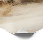 Wabisabi Esthetische Windswept Strand Landschap Perfect Poster (Hoek)