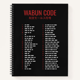 Wabun Code 和文モールス符号 Morse Spiraal Notitieboek