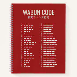 Wabun Code 和文モールス符号 Spiraal Notitieboek