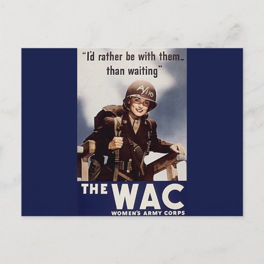 WAC Recruiting Poster Briefkaart (Voorkant)