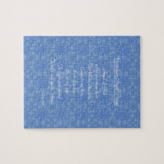 Wachangelgebed Blauw Legpuzzel (Horizontaal)