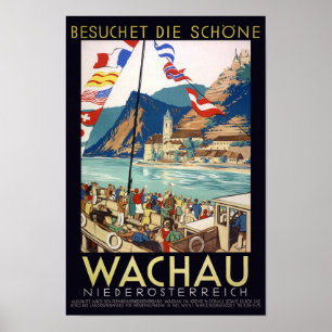 Wachau Autriche Poster vintage 1930