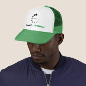 Wacht alsjeblieft, ik denk dat ik denk aan aangepa trucker pet (In situ)