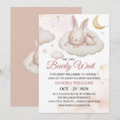 Wacht bijna op Baby shower uitnodiging (Voorkant / Achterkant)