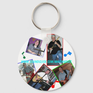 WACHT EN ZIE de belangrijkste ketting van de websi Sleutelhanger
