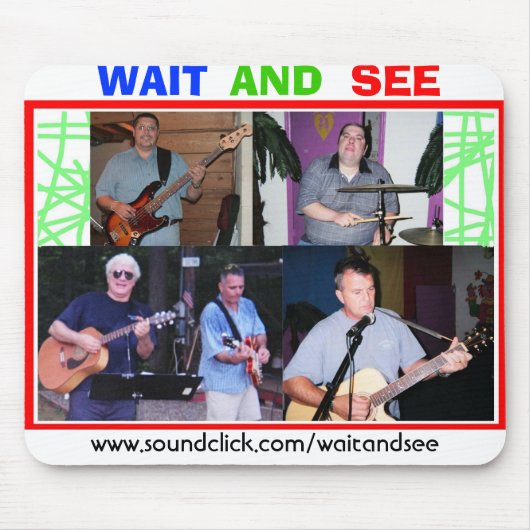 WACHT EN ZIE Mousepad Muismat (Voorkant)