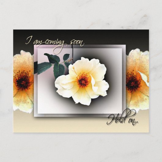 Wacht even briefkaart (Voorkant)